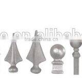 Wrought iron spearhead iron gate and fence finials