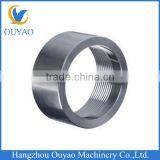 Stainless Steel 316 Pipe Fitting, Half Coupling, 3/8'' NPT Female thumbnail-1