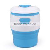 BPA Free FDA Approved Collapsible Silicone Coffee Cup thumbnail-5