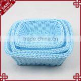 Cheap Plastic Wicker Woven Fancy Miniature Various Kinds of Baskets thumbnail-4