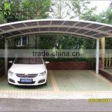 Aluminum Carport Parking Shed Metal Car Canopy With Polycarbonate Arched Roof thumbnail-3