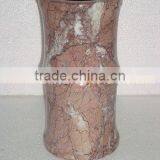 BEAUTIFUL MARINA PINK MARBLE FLOWER VASES thumbnail-2
