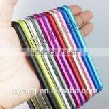 Mobile Phone Shell Hippocampal Buckle Double Color Arc Metal Bumper& Metal Back Cover Case for Iphone6/6plus thumbnail-1