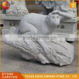 High Quality Cute Beautiful Granite Carving Garden Stone Monkey Statue thumbnail-6