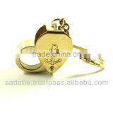 Nautical Art Brass Magnifier Nautical Key Chain Key Ring thumbnail-1