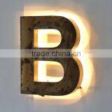 Antique LED Lighted Metal Letter With Projection Light Shadow thumbnail-2