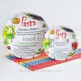 PORCELAIN PASTA PLATE WITH DECAL thumbnail-4