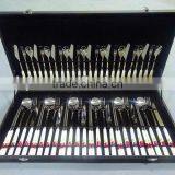 Porcelain Handle Gift Cutlery Set With Elegant Wooden Box thumbnail-1