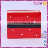 Red Christmas Tableware Ceramic Oblong Napkin Holder thumbnail-3