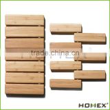 Hot Resistant Bamboo Hot Pot Extendable Trivet Table Mat Homex BSCI/Factory
