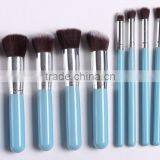 Wholesale 10pcs Makeup Brush Kabuki Brush With Wood Handle High Grade Slim Synthetic Hair thumbnail-3