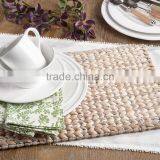 White Washed Color, Vietnam Rectangular Place Mat/ Woven Table Mat thumbnail-1