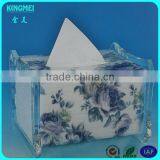Acrylic Custom Colored Printed Tissue Box, Acrylic Napkin Paper Holders, Novelty Tissue Paper Boxes thumbnail-2