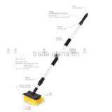 Microfiber Soft Bristle Telescopic Car Wheel Wash Dust Detailing Cleaning Brush Flow Through Brush Series thumbnail-4