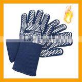 EN407 Certified Heat Resistant Barbecue Gloves, Silicone Printed Grill Gloves thumbnail-1
