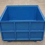 Industrial Rigid Pallet Stacking Coated Steel Storage Boxes