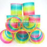 Hot Plastic Magic Rainbow Coil Spring Slinky Colorful Novelties Educational Toy Smaller Size thumbnail-5