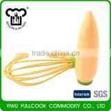 Unique Design Carrot Shape Silicone Manual Egg Beater Cook Tool thumbnail-3