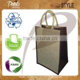 Six Bottle Jute Wine Bag With Partition for OEM - Made From pp Laminated Fabric thumbnail-1