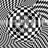 Acrylic Super Soft Geometric Design Embroidery Mink Royal Blanket