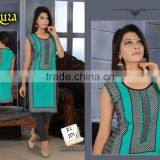 Designer Embroidery Pure Camric Cotton Kurtis/lady Kurti/kurti and Kurta/fancy Kurti thumbnail-1