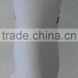 High Quality 100% Cotton White Socks With Logo thumbnail-2