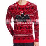 Men Red Sweater Black Bat Pattern Toddler Christmas Boutique Clothing thumbnail-1