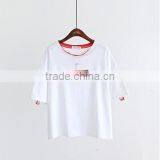 Summer Coat Short Sleeve T-shirt Female 2017 New Summer Relaxed Joker thumbnail-1