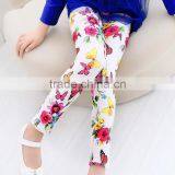 High Quality Girls Leggings Children Pants Print Flower Kids Girls Pants thumbnail-1