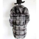 Myfur New Fashion Winter Warm Whole Pelt Desin Silver Fox Fur Coat for Women thumbnail-2