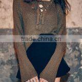 4612 Runwaylover Design New Design V-neck Tie Green Sweater thumbnail-3