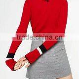 EY0854S Custom Long Sleeve V-Neck Stripe Knitted Pullover Sweater thumbnail-3