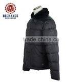 2017 Men's Down Jacket With Lamb Fur Collar Leather Yoke thumbnail-2