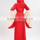 Walson Clothes Apparel Medieval Dress Game Thrones Red Hooded Gown Costume Renaissance Fancy Dress thumbnail-4