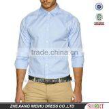 2017 Long Sleeve Blue Serie With Oxford Dress Shirt thumbnail-1