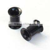 6mm Stainless Steel Ear Stretcher Expander Bobbin Black Expanders Ear Piercing thumbnail-1