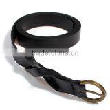 PU Leather Belt Waistband Antique Bronze Black Adjustable thumbnail-1
