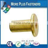 Made in Taiwan Brass Material Bronze or Nickle Material Flat Head Hex Socket Connector Cap Nut thumbnail-3