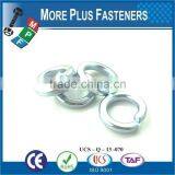 Made in Taiwan Bright Blue Zinc Stainless Steel Spring Standard Medium Split Lock Washer thumbnail-3