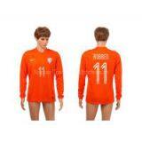 Wholesale 2014 Brasil World Cup Netherlands Home Long Sleeve thumbnail-1