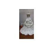 OEM Ball Gown Sweetheart Neckline Strapless Real Sample Wedding Dresses With Trains thumbnail-1