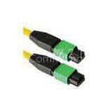 SM / MM FTTH MTP Patch Cord Fiber Optic 7.8mm Ferrule, Flat Cable / Round Cable