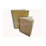 OEM 350 GSM Kraft Paper Cover 21 * 15cm Recycled Paper Notebook