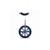 Unicycle Bicycle with Paddles and Seat Cover, Available in Red and Blue