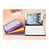 Spill - Proof Purple Tablet Keyboard Cases , Folding Leather Protective Case For 7\