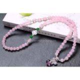 Neffly Jewelry Natural 6 mm Madagascar Powder Crystal Bracelet thumbnail-3