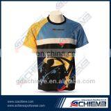 Funny Tshirts Hot Sale t Shirt Printing New Custom T-shirt Mesh Fabric Cool Max Sublimation Tee Shirts thumbnail-1