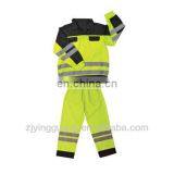 100% Cotton Fabric Long Sleeves Safety Work Coverall With Reflective Tape Meet EN471 Class3,ANSI/ISEA Standard