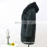 2016 Wholesale Ladies Warm Fake Fur Long Coat thumbnail-3