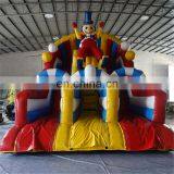 7mH Giant Inflatable Clown Triple Lane Slip and Slide For Sale
